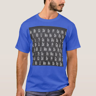 Camiseta Gator de Alphabet do Peixe Colar Colateral da Esco