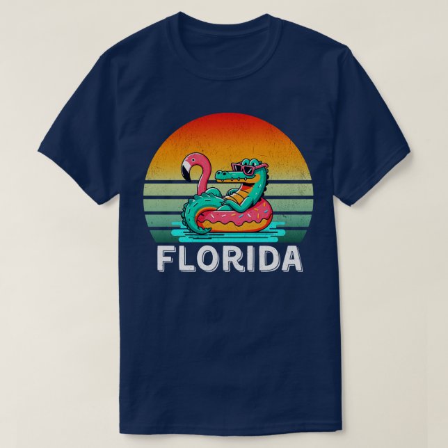 Camiseta Gator Florida Beach Vibes (Frente do Design)