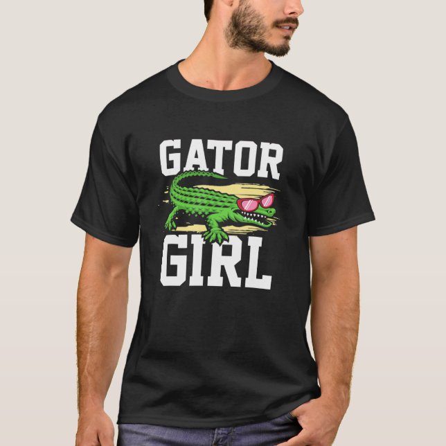 Camiseta Gator Girl for Men Women Crocodile   (Frente)