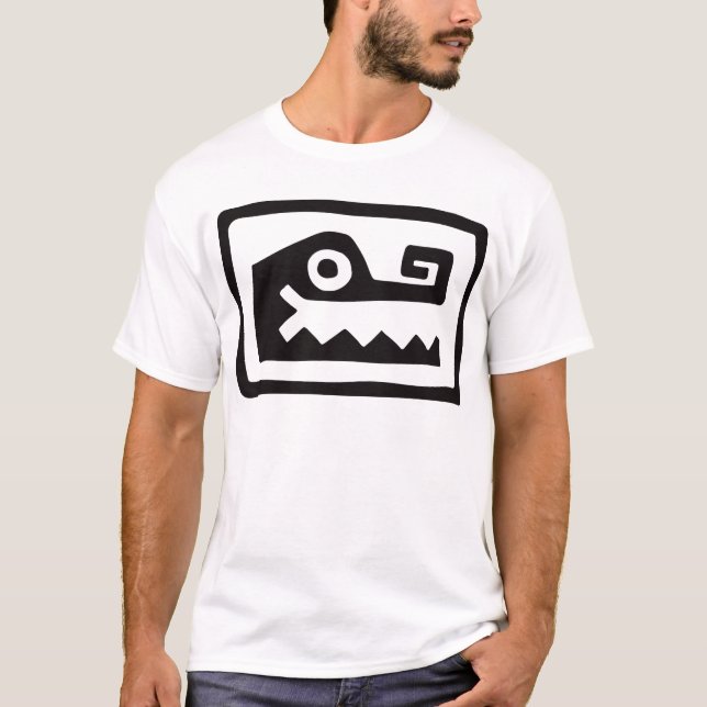 Camiseta Gator, Hieroglifo Mexicano (Maya) (Frente)