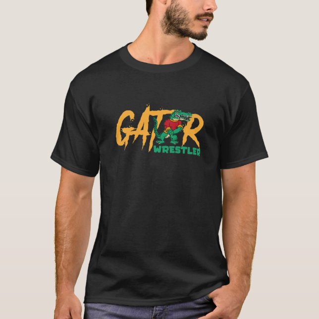 Camiseta Gator Wrestler Gator Luta Alligator Wrestler (Frente)