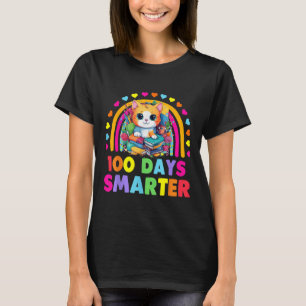 Camiseta Gatos 100º Dia De Professora Escolar 100 Dias Mais