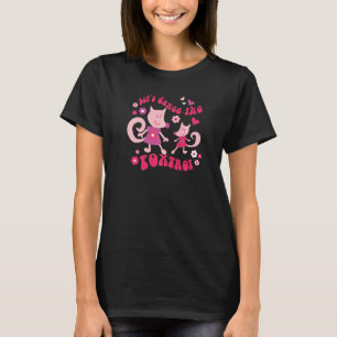 Camiseta Gatos 365 Gatos Dançam Kitty Fofo Garotas Dançando