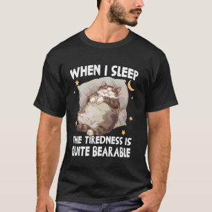 Camiseta Gatos aconchegantes t  funny camisola preguiçosa c