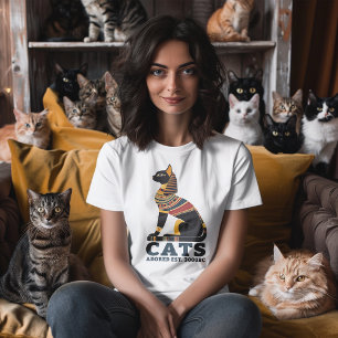 Camiseta Gatos - Adorados Desde 3000BC