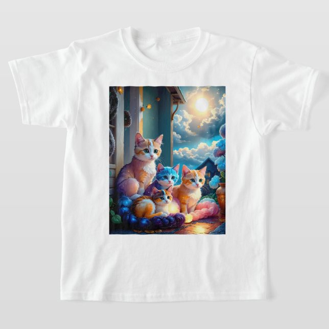 Camiseta Gatos Adoráveis (Postura )