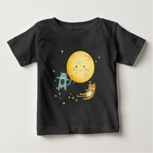 Camiseta Gatos adormecidos e lua