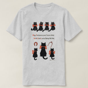 Camiseta Gatos afortunados, Louis Wain