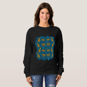Camiseta Gatos alaranjados. Sweater. feio