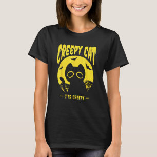 Camiseta Gatos Amarelos de Halloween Morcegos