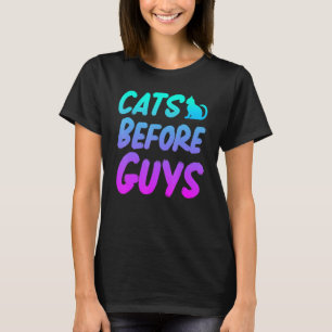 Camiseta Gatos Antes Do Cara Gatos Motif Cat Mãe