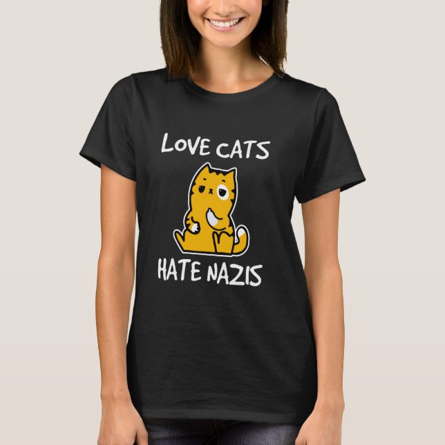 Camiseta Gatos Apaixonados Defendem o Amor (Frente)
