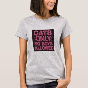 Camiseta Gatos Apenas Não Permitiram Camisa-T