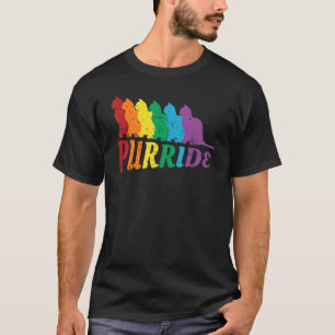 Camiseta Gatos Arco-íris Mia Orgulho Gay Lgbtq Mês do Orgul