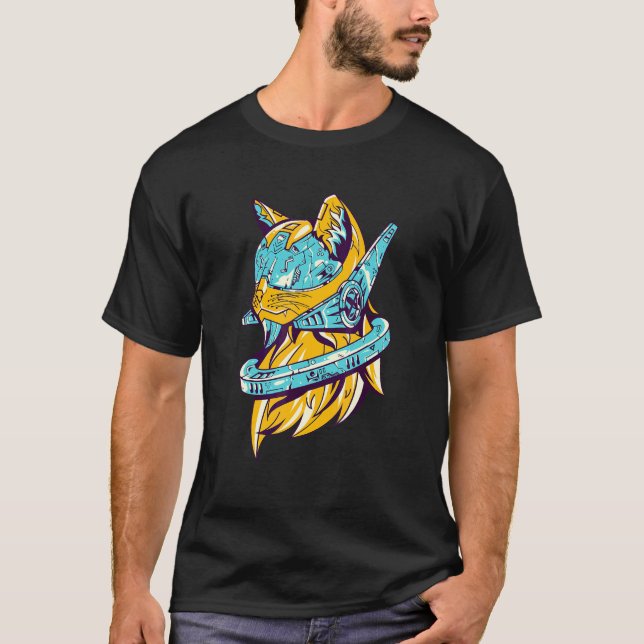 Camiseta Gatos Astronautas Gato Espaço (Frente)