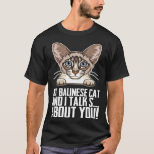 Camiseta gatos balineses Balinese gatos balineses