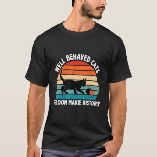 Camiseta Gatos Bem Comportados Raramente Fazem História Pro