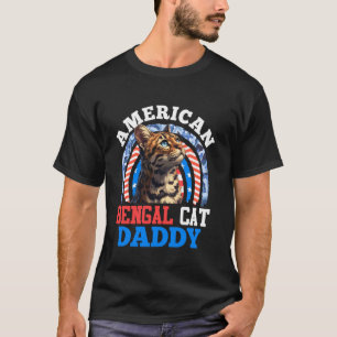 Camiseta Gatos Bengala GATO BENGALA AMERICANO PAI EUA Benga