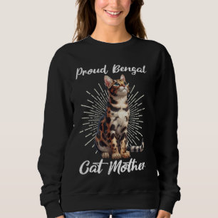 Camiseta Gatos Bengala Gatos GÊNIO BENGAL CAT MOM Bengala M