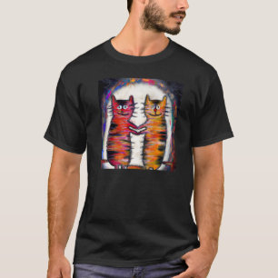 Camiseta Gatos bobos e gatinhos adoráveis Premium