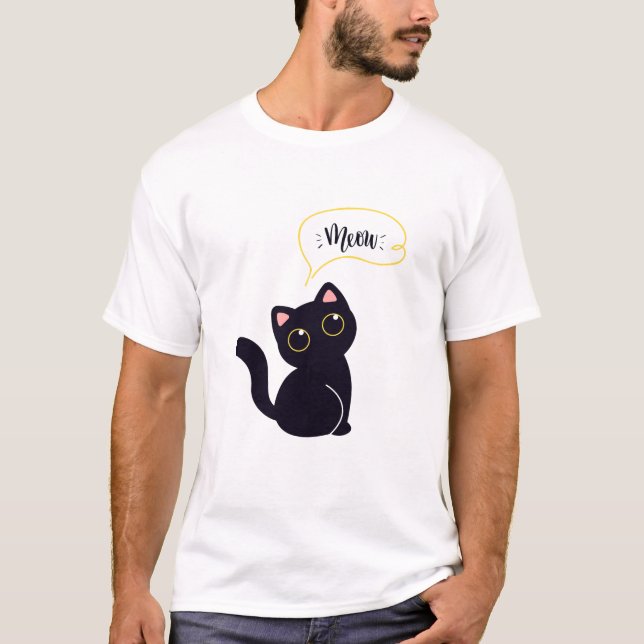 Camiseta gatos bonitos e fofos (Frente)