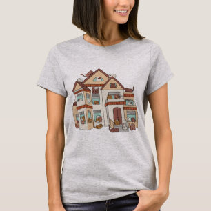 Camiseta Gatos bonitos em casa, gatinhos engraçados para ga