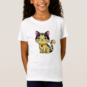 Camiseta Gatos bonitos, moças de T-Shirt. Adoráveis e confo