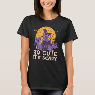 Camiseta Gatos bonitos roupas de Dia das Bruxas Tão bonitas