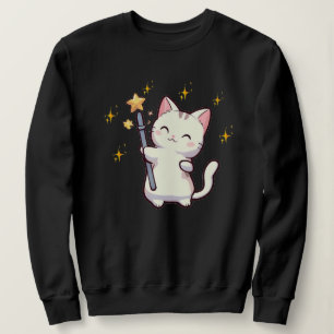 Camiseta Gatos Cachorros Segurando Varinha Mágica