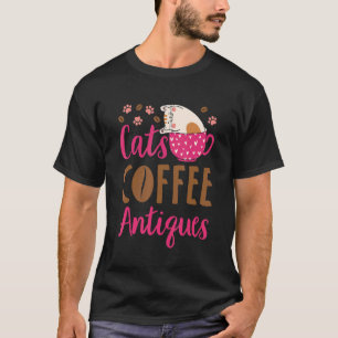 Camiseta Gatos Café Antiguidades Gato Antigüidades