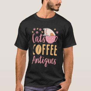 Camiseta Gatos Café Antiguidades Gato Antigüidades