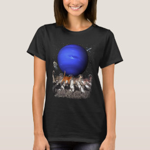 Camiseta Gatos Caminhando no Espaço Gato Astronauta Planeta
