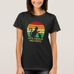 Camiseta Gatos Carinhos E Café Gato Café Gatinho