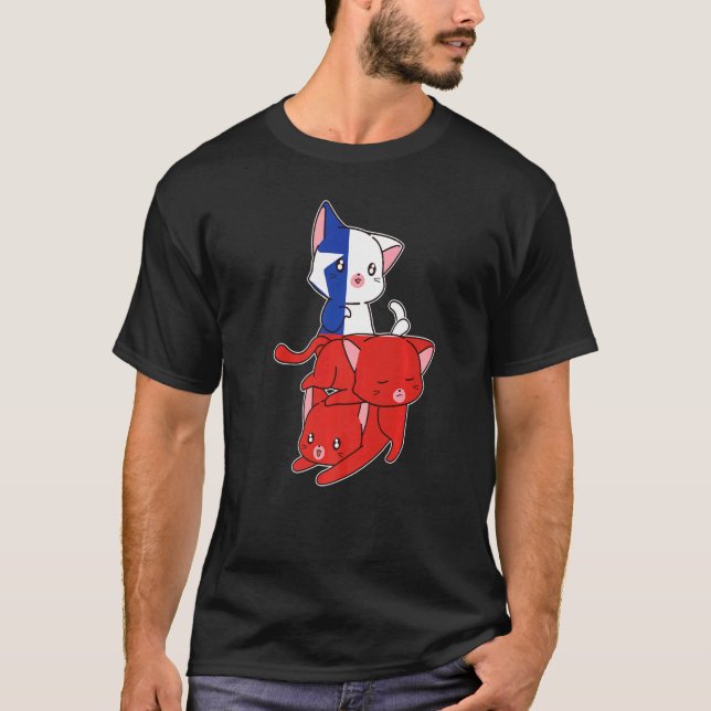 Camiseta Gatos Chile Chile Chileno (Frente)