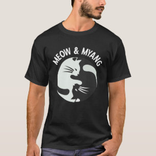 Camiseta Gatos Chineses Miando E Myang Yin Yang Gato