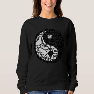 Camiseta Gatos Chineses Símbolo Yin Yang Gato