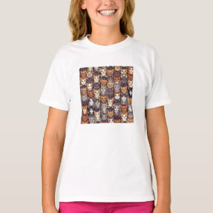Camiseta Gatos Coloridos Digitalizados
