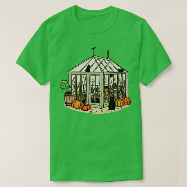 Camiseta Gatos com Efeito de Estufa do outono (Frente do Design)