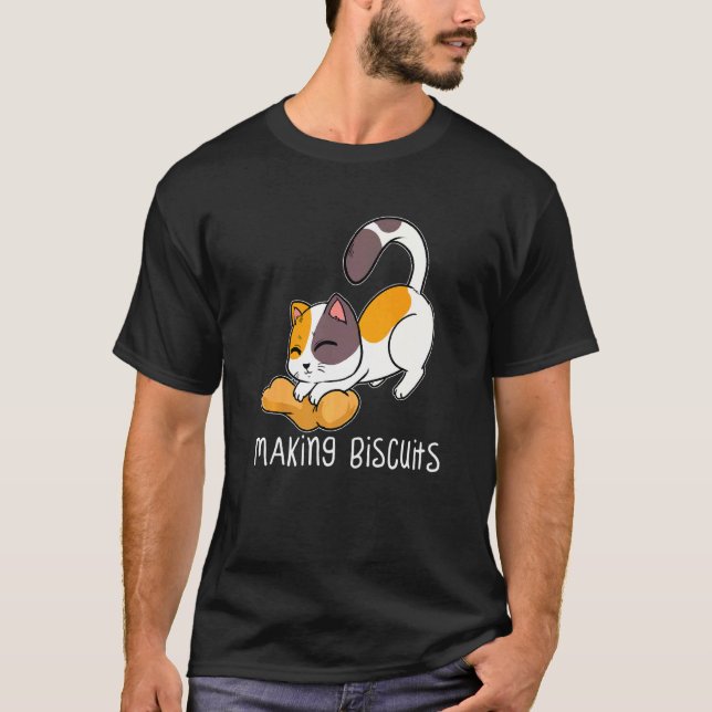 Camiseta Gatos Confeiteiros de Biscoitos Assando (Frente)