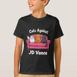 Camiseta Gatos Contra J.d. Vance Gato Sem Filhos