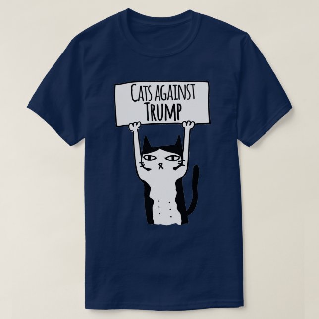 Camiseta Gatos Contra Trump (Frente do Design)