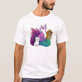 Camiseta gatos coreanos