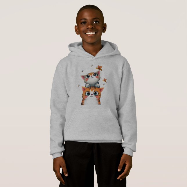 Camiseta Gatos Curiosos & Abelhas Atarefadas (Frente Completa)