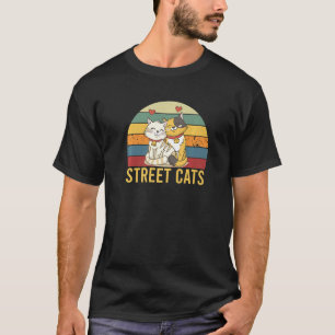 Camiseta Gatos Da Vintage Street Retro Funny Cat