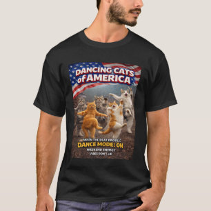 Camiseta Gatos Dançantes da América Energia de Fim de Seman