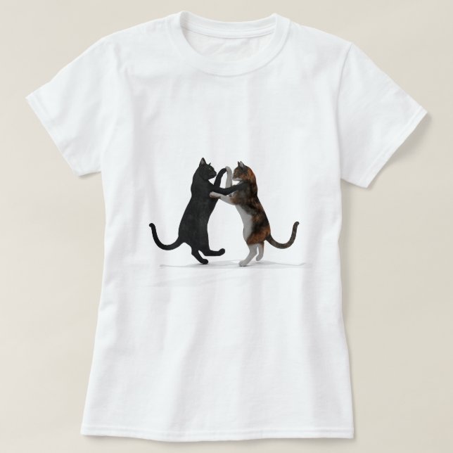 Camiseta Gatos Dançantes Doce (Frente do Design)