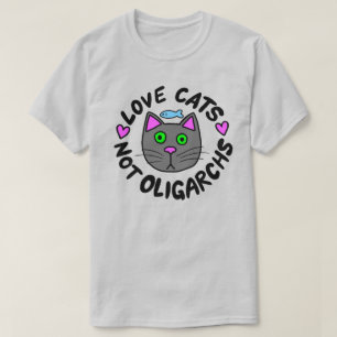 Camiseta Gatos De Amor, Não Oligarquês
