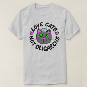Camiseta Gatos De Amor, Não Oligarquês