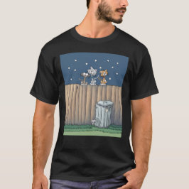 Camiseta Gatos de beco em uma cerca