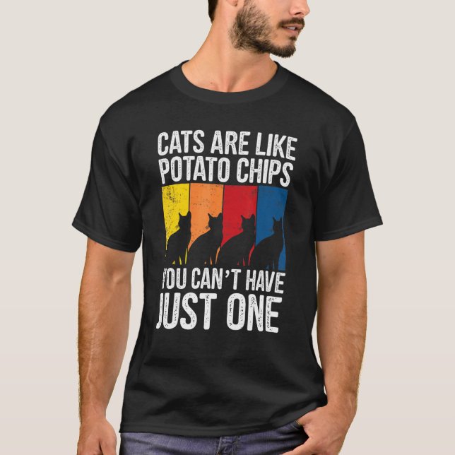 Camiseta Gatos De Ca São Como Gato De Batata (Frente)